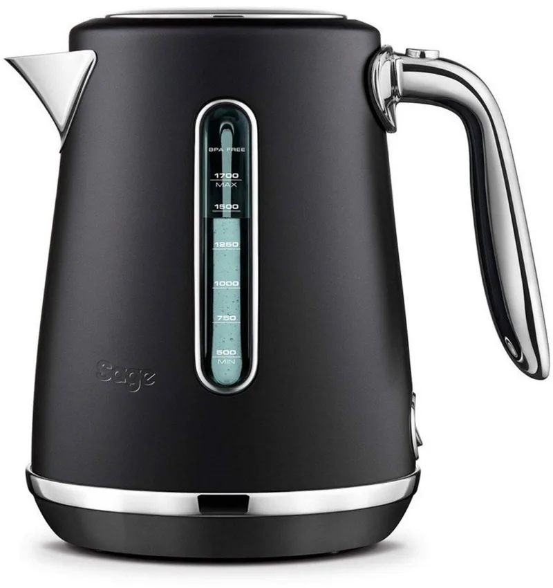 the Soft Top Luxe Black Truffle SKE735BTR Waterkoker by Sage in Mat Zwart – product photo