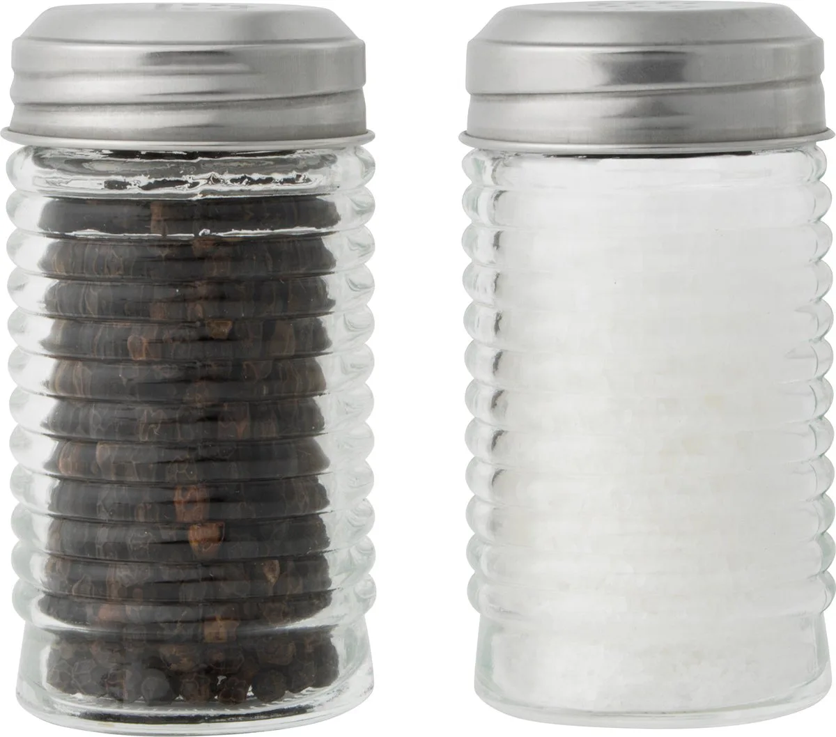 Beehive Zout- En Pepermolenset, Glas, Gevuld de Salter en Duidelijk – photo produit