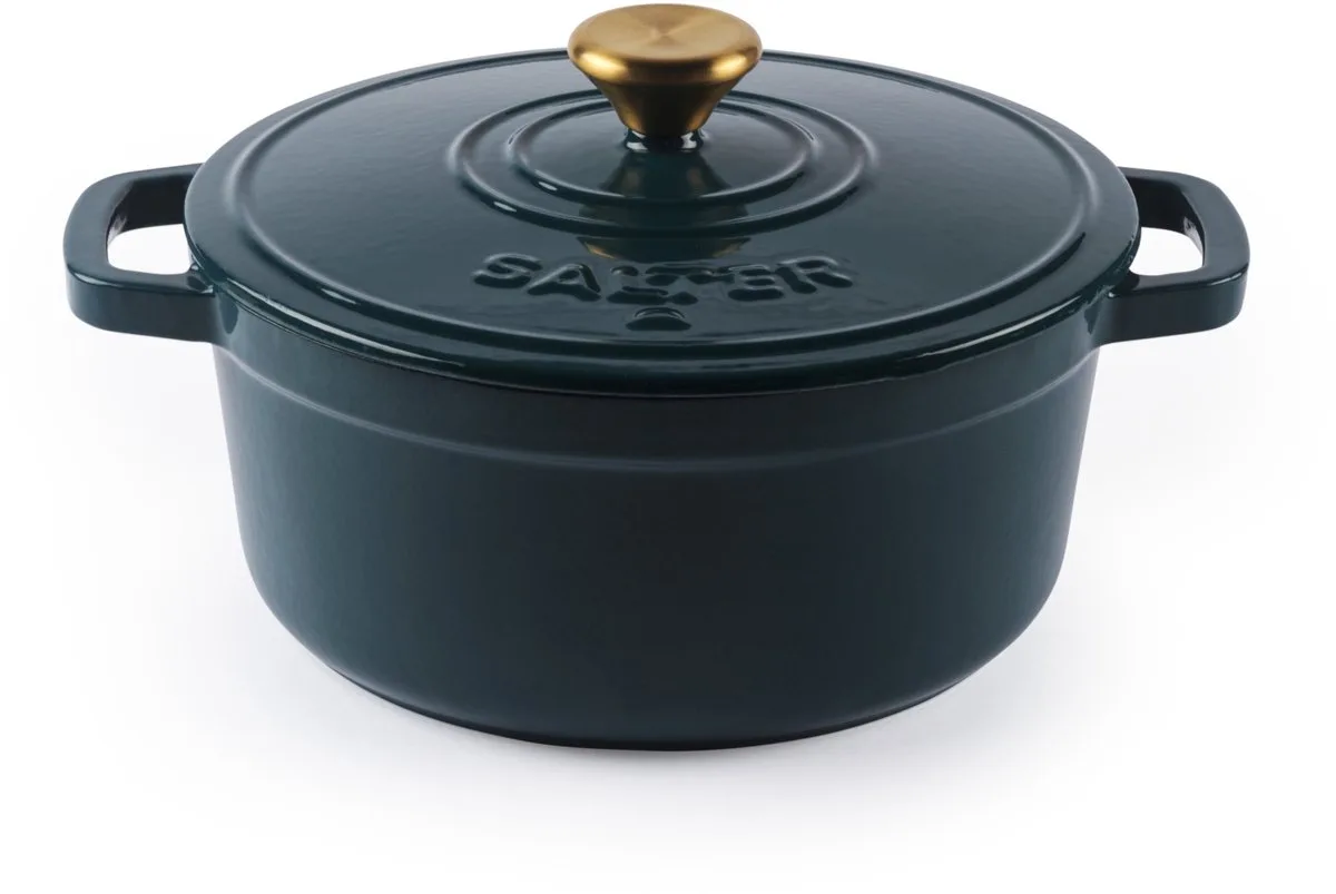 Chester Gietijzeren Braadpan – 24CM - 3,4L - PFAS-vrij by Salter in Green – product photo