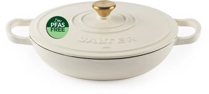 Chester Ondiepe Ovenschaal – 30cm Dutch Oven - Crème från Salter i Room – produktbild