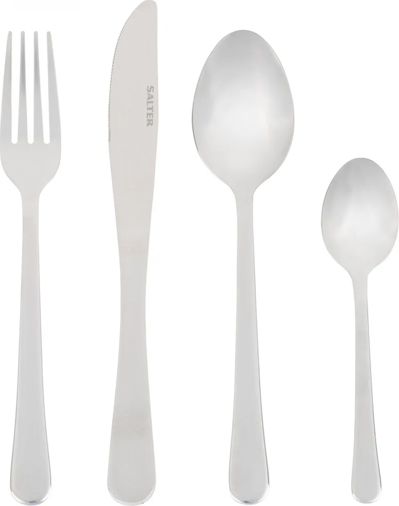 Elegance Buxton 16-delige bestekset - Tafelservies voor 4 personen - RVS by Salter in Silver – product photo