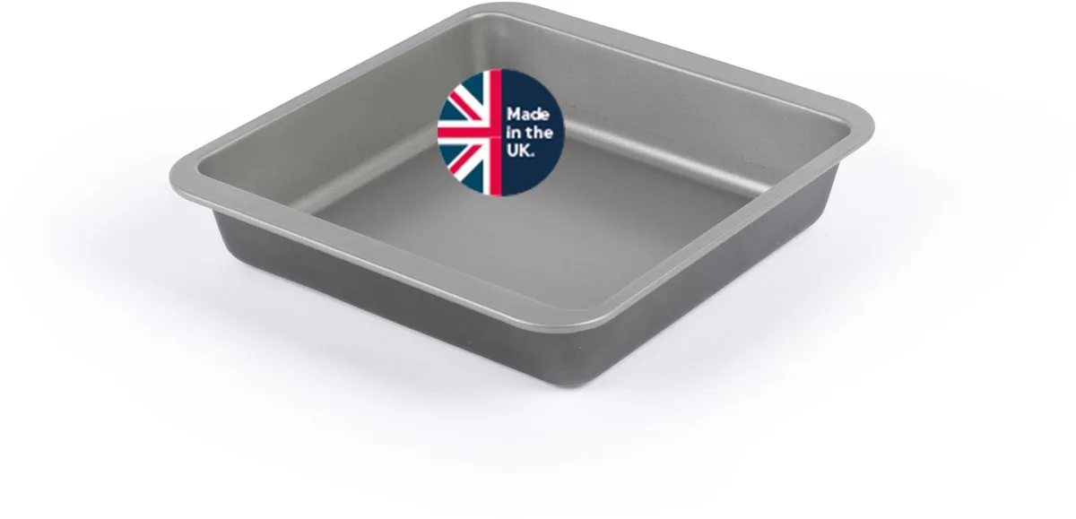 Essentials 26Cm Vierkant Bakblik, Antiaanbak, Vaatwasserbest. de Salter en Gris – photo produit