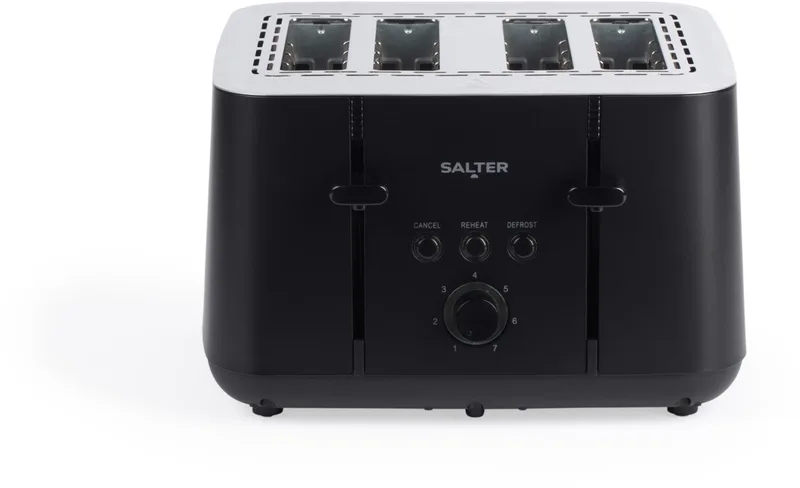 Kuro 4-Slice Toaster - 7 Bruiningsniveaus - 1850W de Salter en Noir – photo produit