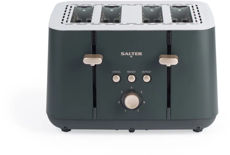 Marino 4-Slice Toaster - 7 bruiningsniveaus - Brede sleuven de Salter en Bleu – photo produit
