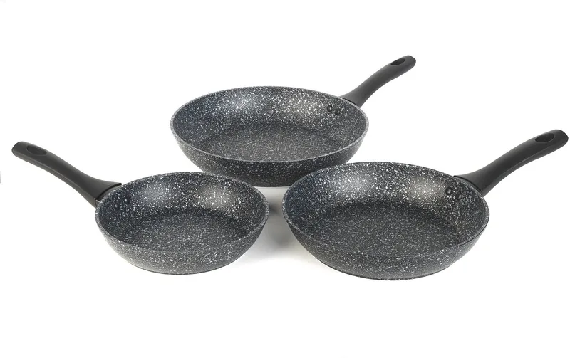 Megastone Koekenpannenset – 3-delig by Salter in Silver – product photo