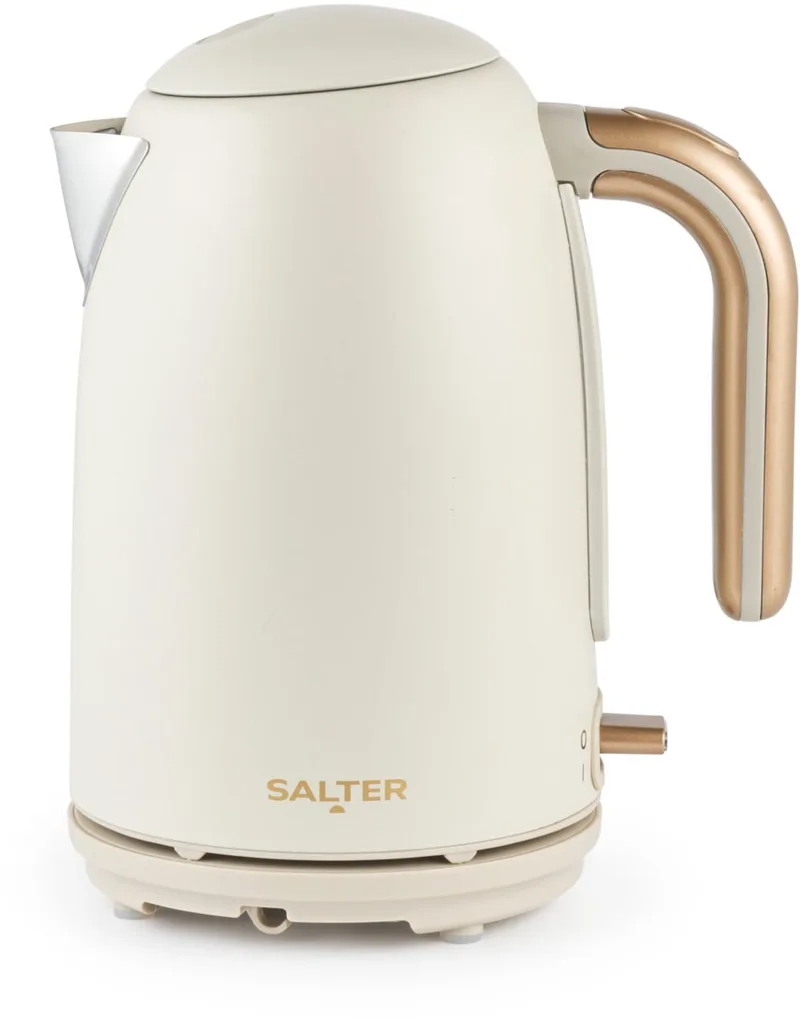 Pebble 3KW Waterkoker - 1,7 L Snel Koken | Steen by Salter in Beige – product photo