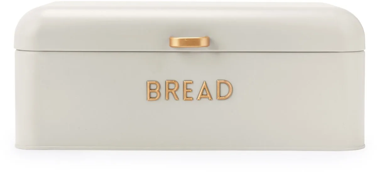 Pebble Broodtrommel - Poedercoating Afwerking - Bagels/Brood van Salter in Beige – productfoto