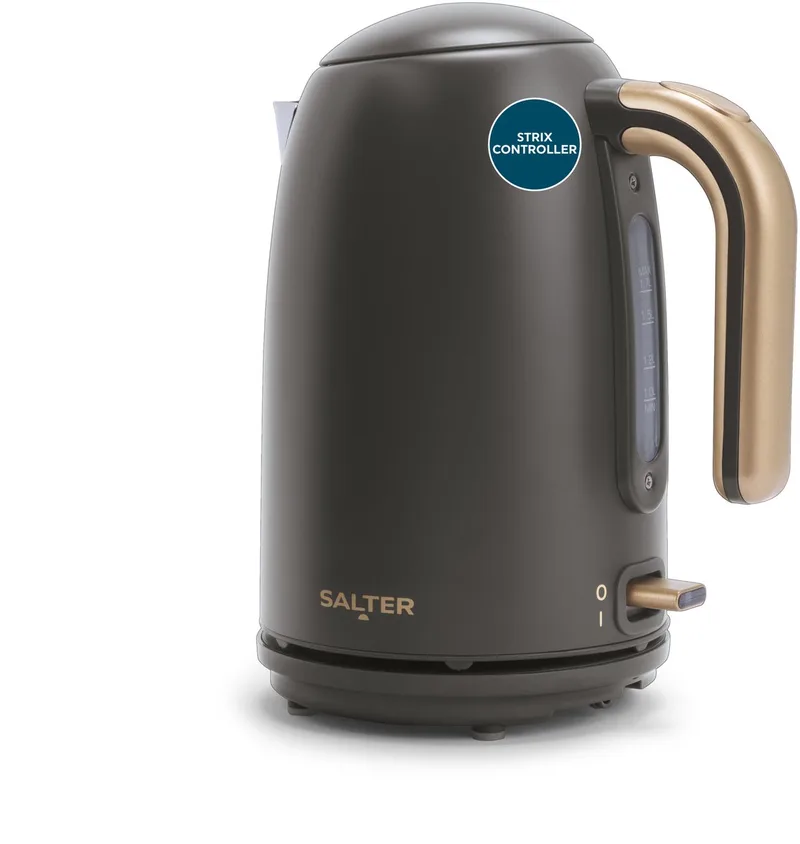 Pebble Waterkoker – 1,7 L Snelkokende Elektrische Waterkoker von Salter in Grau – Produktfoto