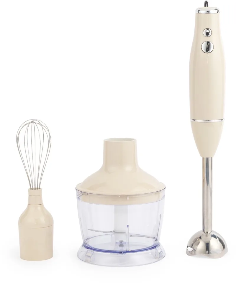 Retro 3-in-1 Blender Set – 600W | 2 Snelheden | Crème by Salter in Room – product photo
