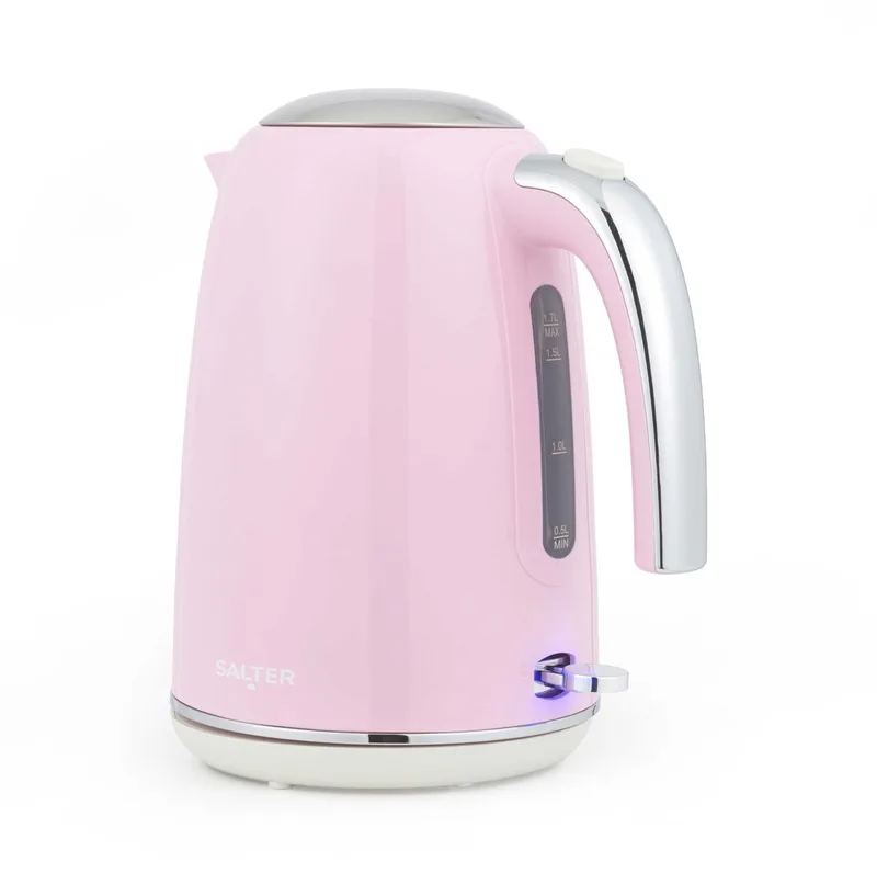 Retro waterkoker 1,7 L – 2200 W by Salter in Pink – product photo