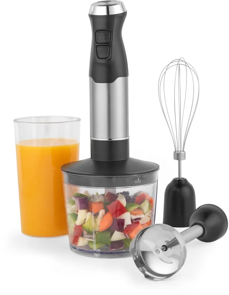 Salter 3-in-1 Blender Set - Kloppen, Blenden, Hakken & Bewaren, 600W de Salter en Noir – photo produit