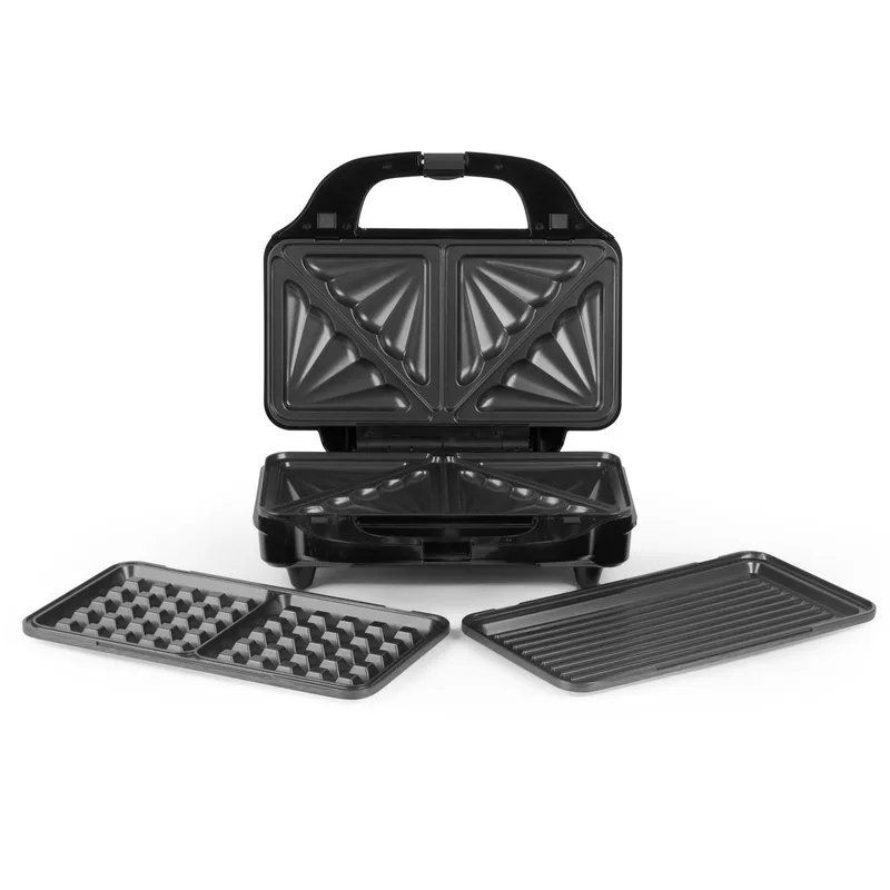Salter 3-in-1 Snack Maker – Sandwichmaker - Antiaanbaklaag - 900W by Salter in Black – product photo