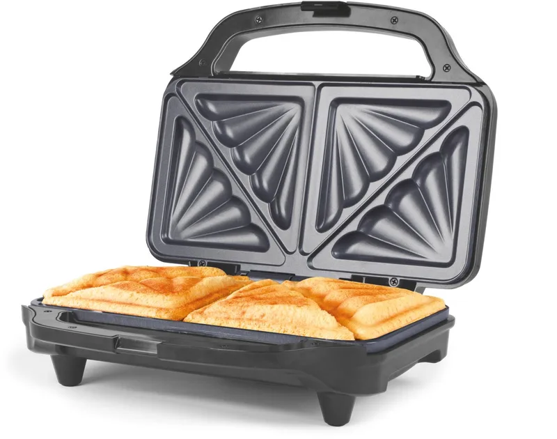 Sandwich Toaster - Tosti-apparaat - Diepe Vulling - 900W van Salter in Zilver – productfoto