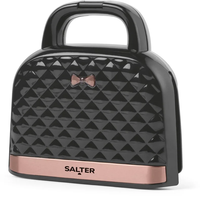 Sandwich Toaster - Tosti-ijzer - Antiaanbaklaag - Handtasvorm de Salter en Noir – photo produit