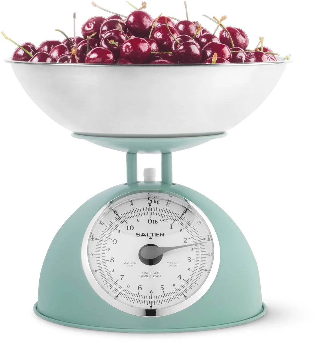 Tijdloze Mechanische Keukenweegschaal - 5kg | 2L Kom de Salter en Vert – photo produit