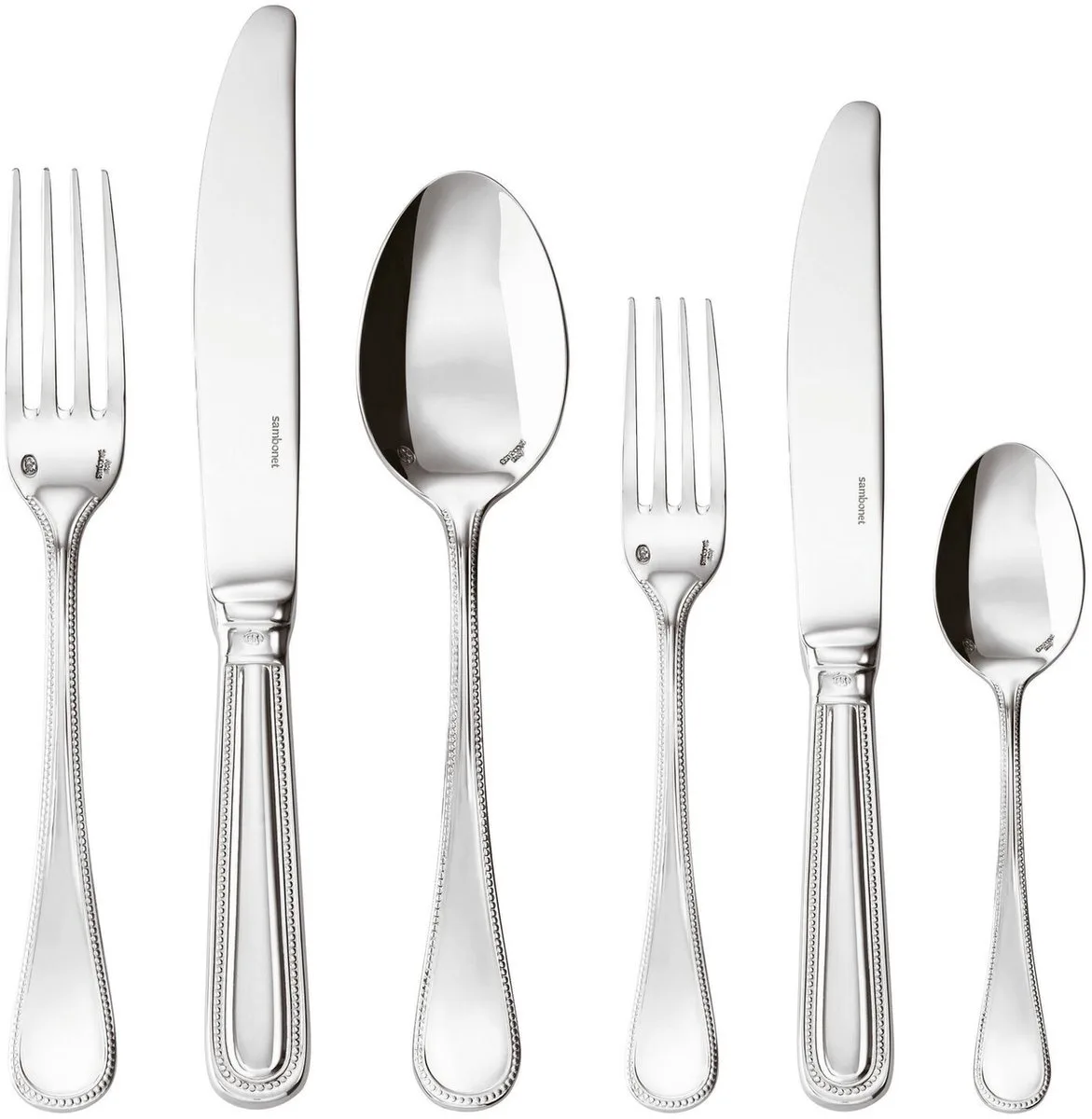 72-delige bestekset Sambonet Perles von Sambonet in Silber – Produktfoto