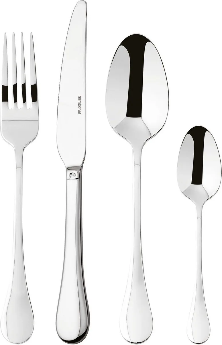Bestekset Bloom - RVS - Monoblock - 24 delig / 6 personen by Sambonet in Silver – product photo