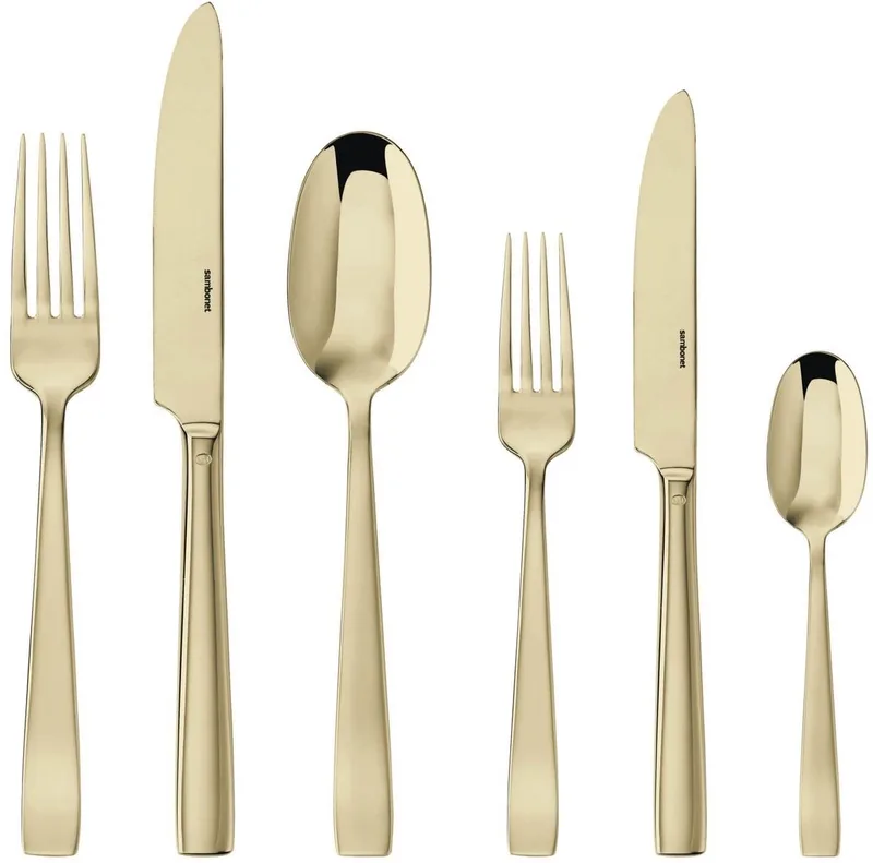 Bestekset Flat - 36 delig / 6 personen by Sambonet in Champagne – product photo