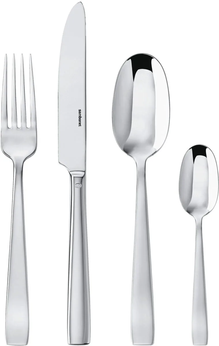 Bestekset Flat - RVS - 24 delig / 6 personen by Sambonet in Silver – product photo