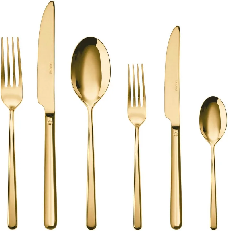 Bestekset Linear 36-Delig by Sambonet in Gold – product photo