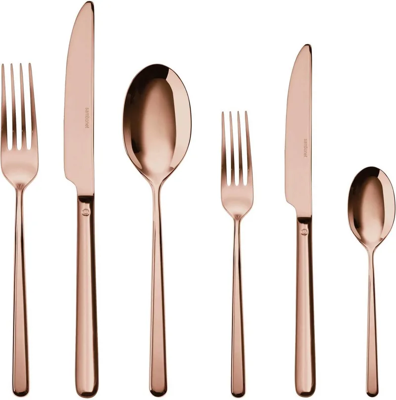 Bestekset Linear 36-Delig by Sambonet in Copper – product photo