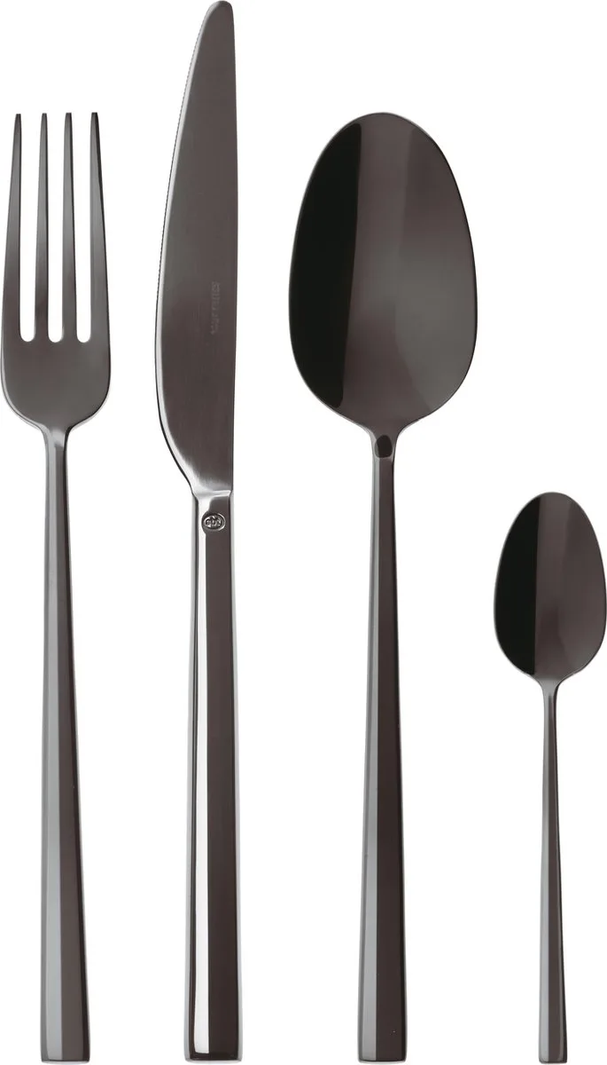 Bestekset Rock - 24 delig / 6 personen by Sambonet in Black – product photo