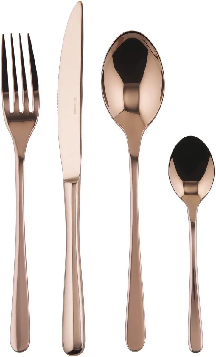 Bestekset Taste - 24 delig / 6 personen van Sambonet in Koper – productfoto