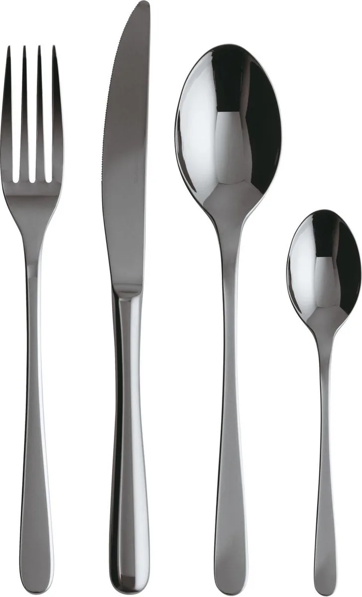 Bestekset Taste - 24 delig / 6 personen van Sambonet in Zwart – productfoto