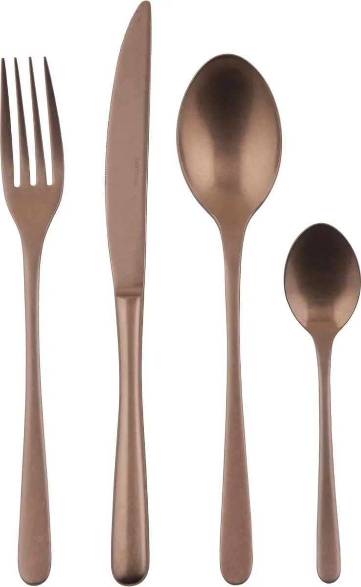 Bestekset Taste - Vintage - 24 delig / 6 personen by Sambonet in Copper – product photo