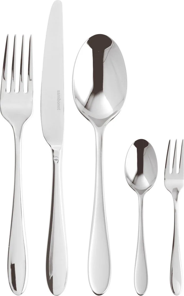Bestekset Velvet - RVS - 30 delig / 6 personen de Sambonet en Argent – photo produit