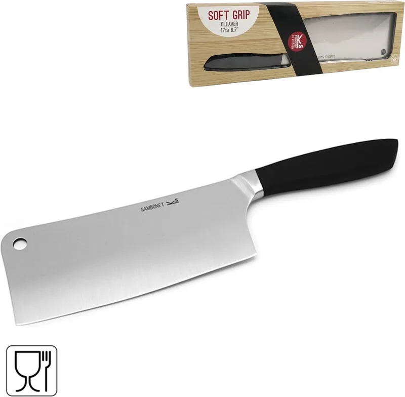 Chinese Chopper Hakmes 17 cm van Sambonet in Zwart – productfoto