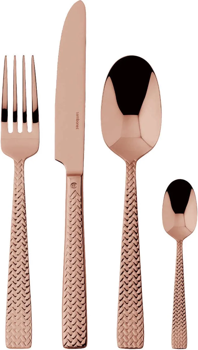 Cortina Edelstahl PVD / Bestekset 24-delig de Sambonet en Cuivre – photo produit