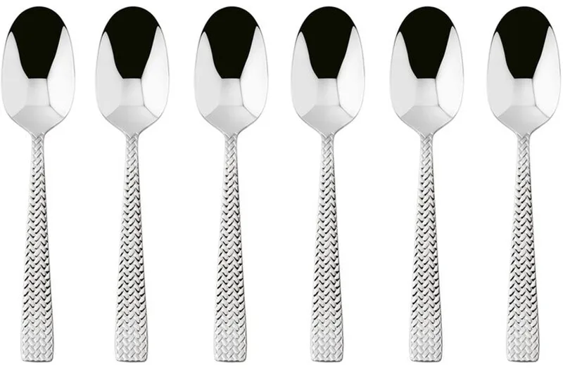 Cortina Espresso Lepels - Set van 6 Stuks by Sambonet in Silver – product photo