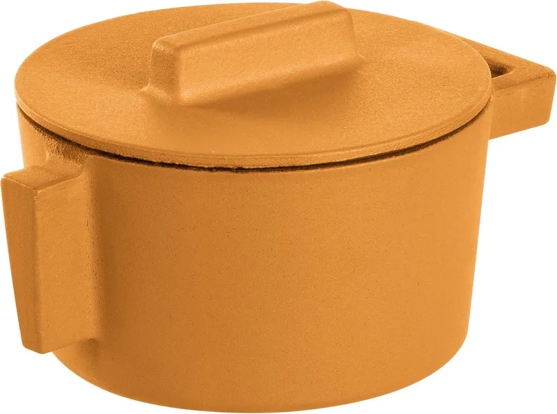 Gietijzer Braadpan - 10 cm incl deksel de Sambonet en Jaune – photo produit