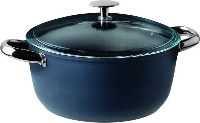 Kookpan - met deksel - Midnight Blue ø 20 cm / 2.5 Liter by Sambonet in Blue – product photo
