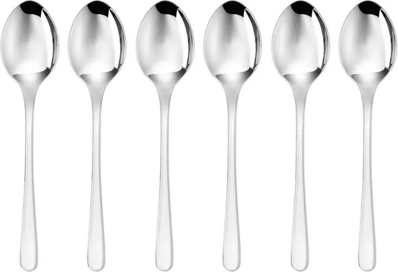 Taste - Edelstahl 18/10 Set van 6 koffielepels by Sambonet in Silver – product photo