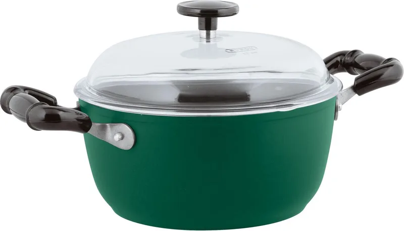 Vintage Kookpan - Incl. Deksel - Aluminium - Ø20cm van Sambonet in Groen – productfoto
