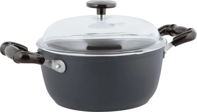 Vintage Kookpan - Incl. Deksel - Aluminium - Ø24cm