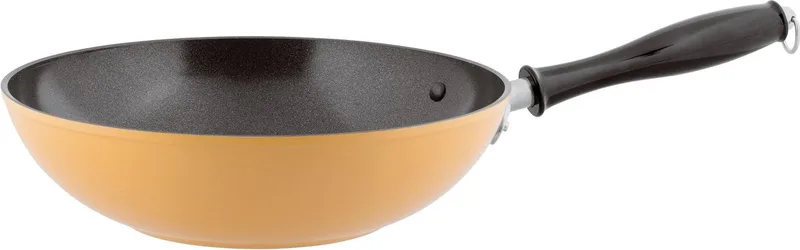 Vintage Spadella Wokpan - Aluminium - Ø28cm van Sambonet in Geel – productfoto