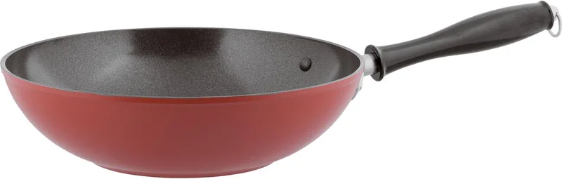 Vintage Spadella Wokpan - Aluminium - Ø28cm van Sambonet in Rood – productfoto