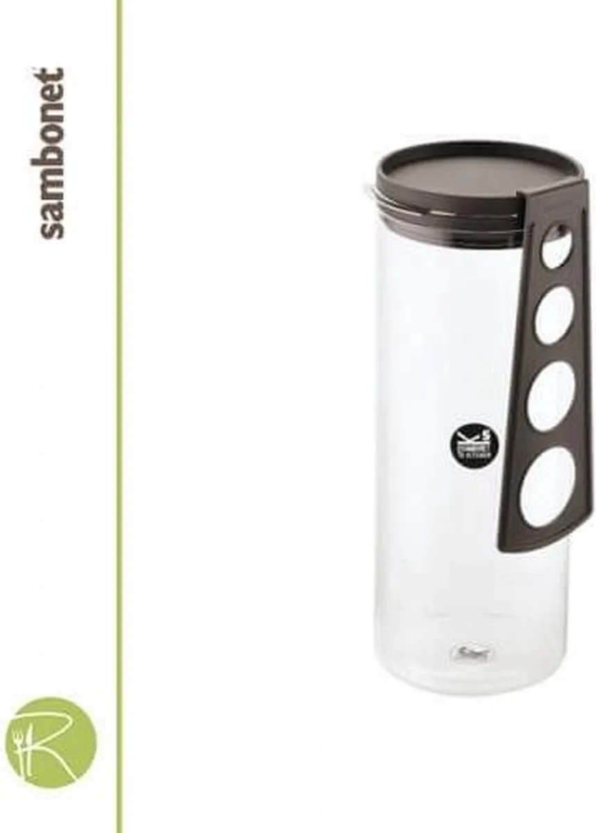 Voorraadpot met Spaghettimaatlepel 200 cl - Borosilicaatglas de Sambonet en Transparent – photo produit