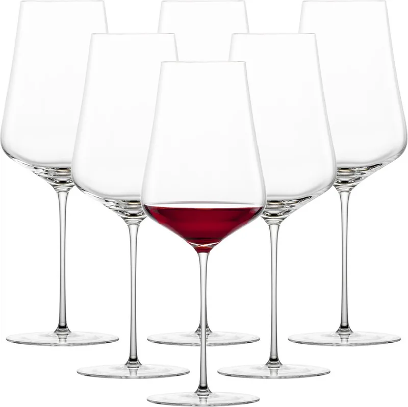 Bordeaux Rotweingläser Duo 729 ml Set van 6 de Schott Zwiesel en Transparent – photo produit