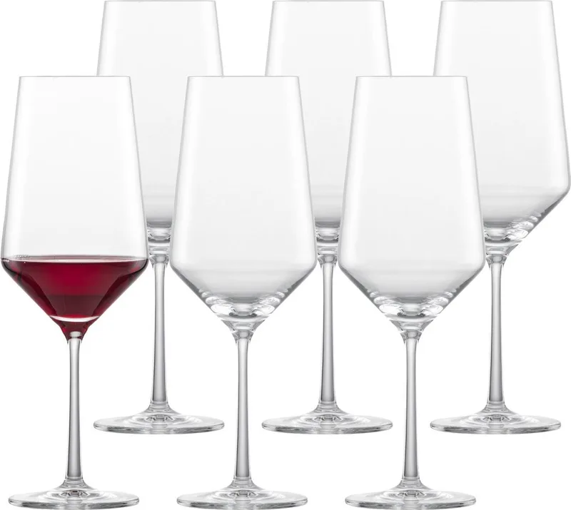 Bordeaux Rotweingläser Pure 680 ml Set van 6 von Schott Zwiesel in Transparent – Produktfoto