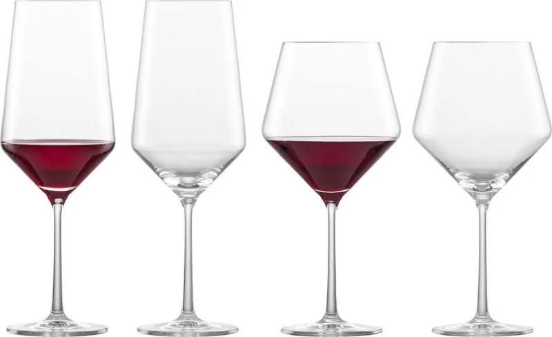 Bordeaux und Burgunder Gläser Pure Set van 4 by Schott Zwiesel in Transparent – product photo