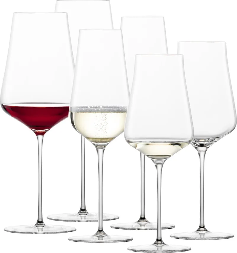Bordeaux Weißwein Champagner Gläser Duo Set van 6 by Schott Zwiesel in Transparent – product photo