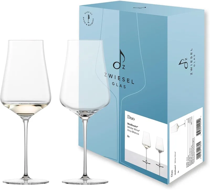 Duo Witte Wijnglas met MP 0 - 381 ml - set van 2 by Schott Zwiesel in Transparent – product photo