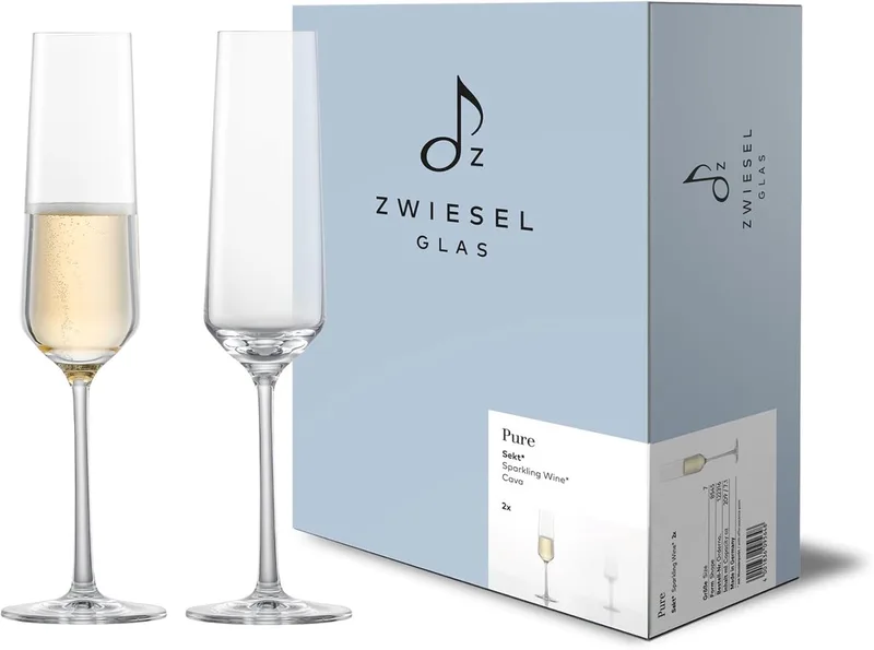 Pure Champagneflûte met MP 7 - 215 ml - set van 2 by Schott Zwiesel in Transparent – product photo