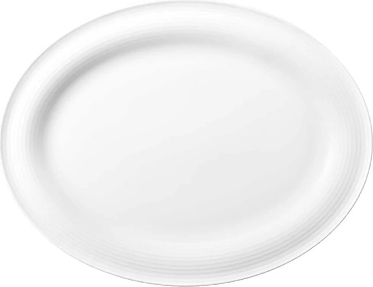 Beat Ovale serveerschaal 31 x 24 cm de Seltmann Weiden en Blanc – photo produit