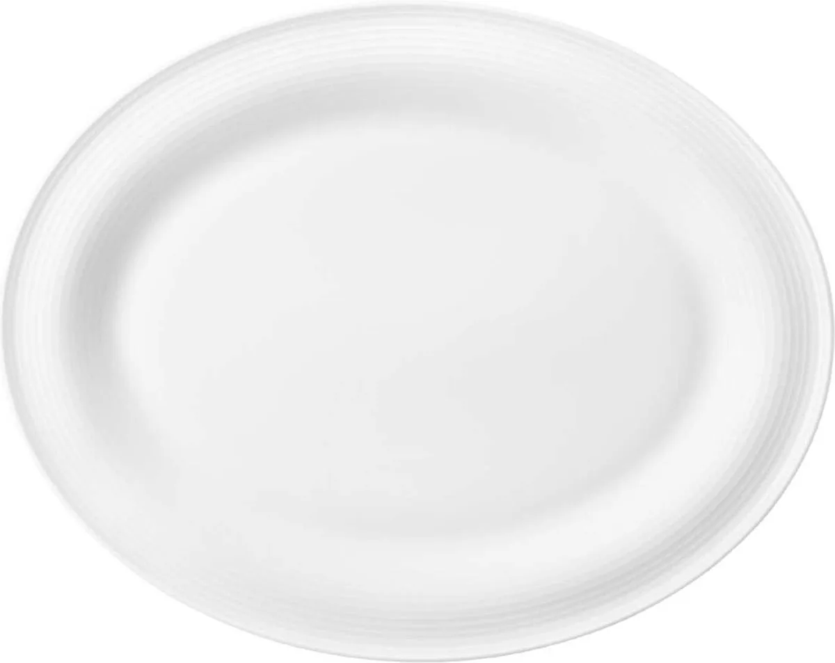 Beat Ovale serveerschaal 35 x 28 cm de Seltmann Weiden en Blanc – photo produit