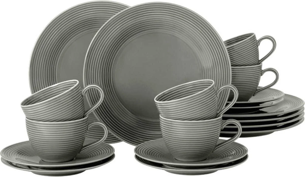 Beat Perlgrau Koffieservies 18-delig. van Seltmann Weiden in Grijs – productfoto
